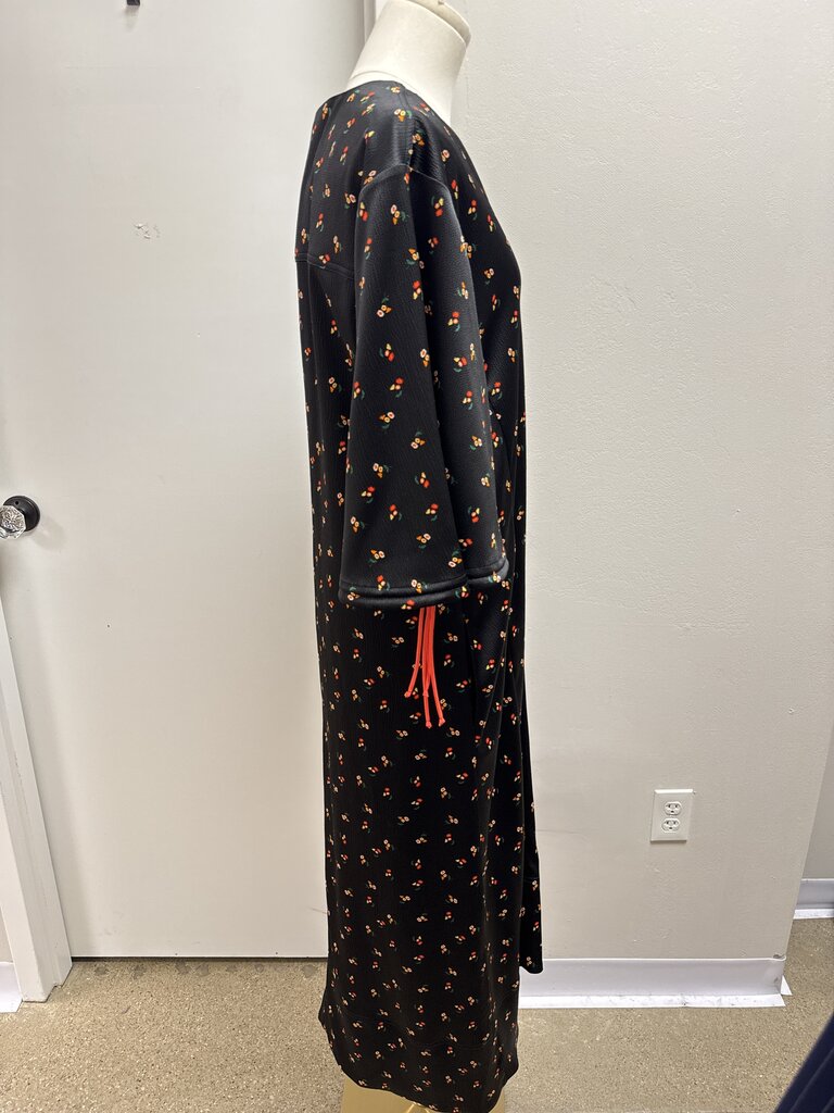 VB Victoria Beckham Black Floral Maxi Dress