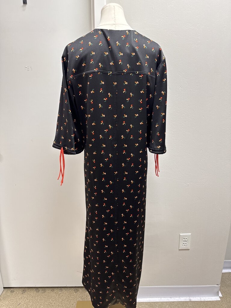VB Victoria Beckham Black Floral Maxi Dress