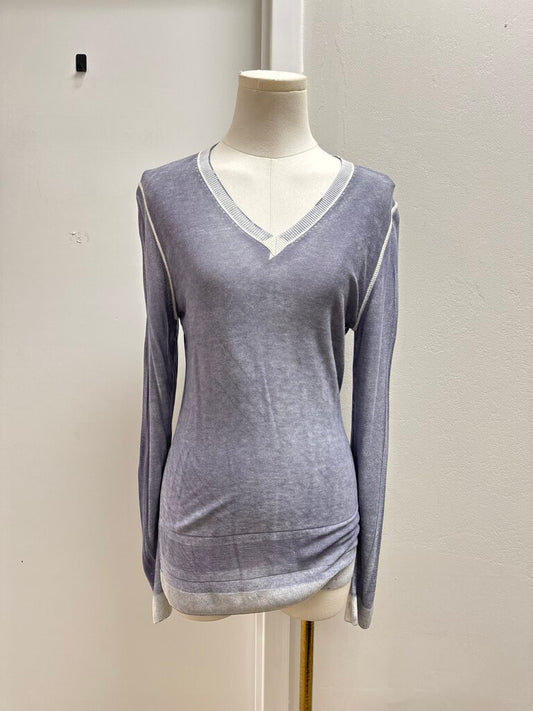 kokun Purple V-Neck Sweater
