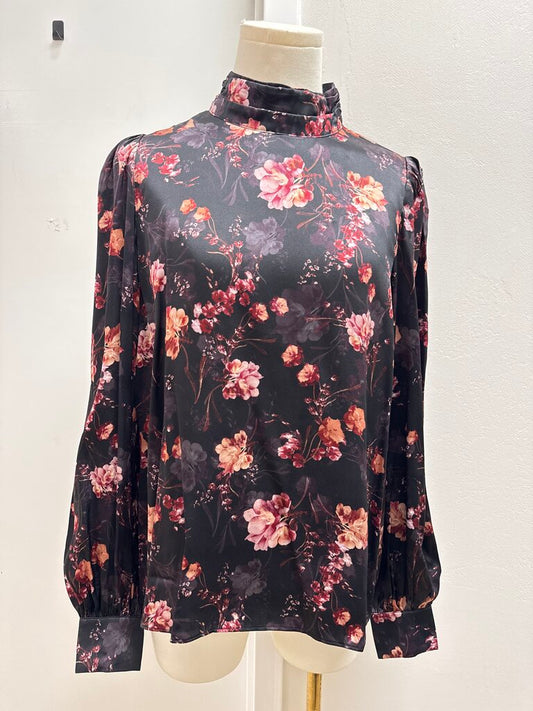 Cami NYC Black Floral Blouse