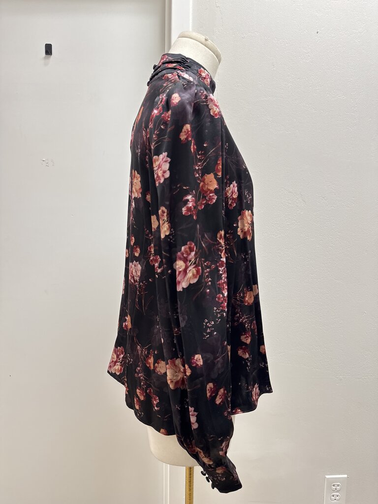 Cami NYC Black Floral Blouse
