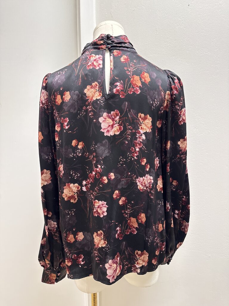 Cami NYC Black Floral Blouse