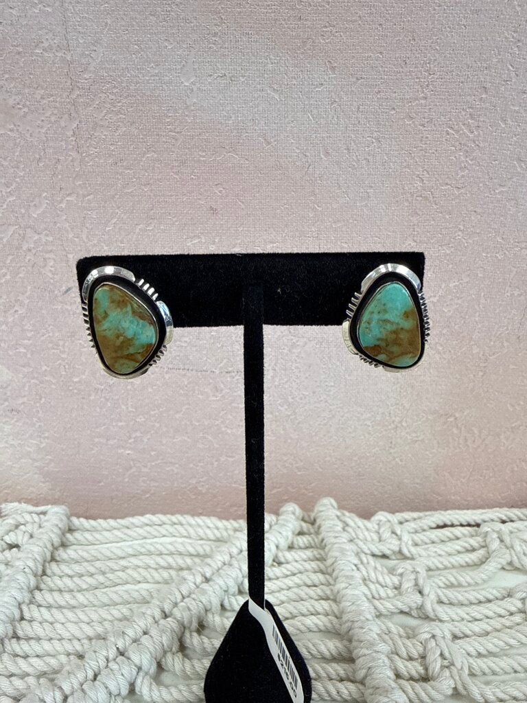 Will Dentedale Silver and Turquoise Earrings