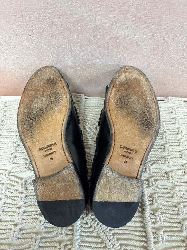 Thom Browne Black Loafer Mule