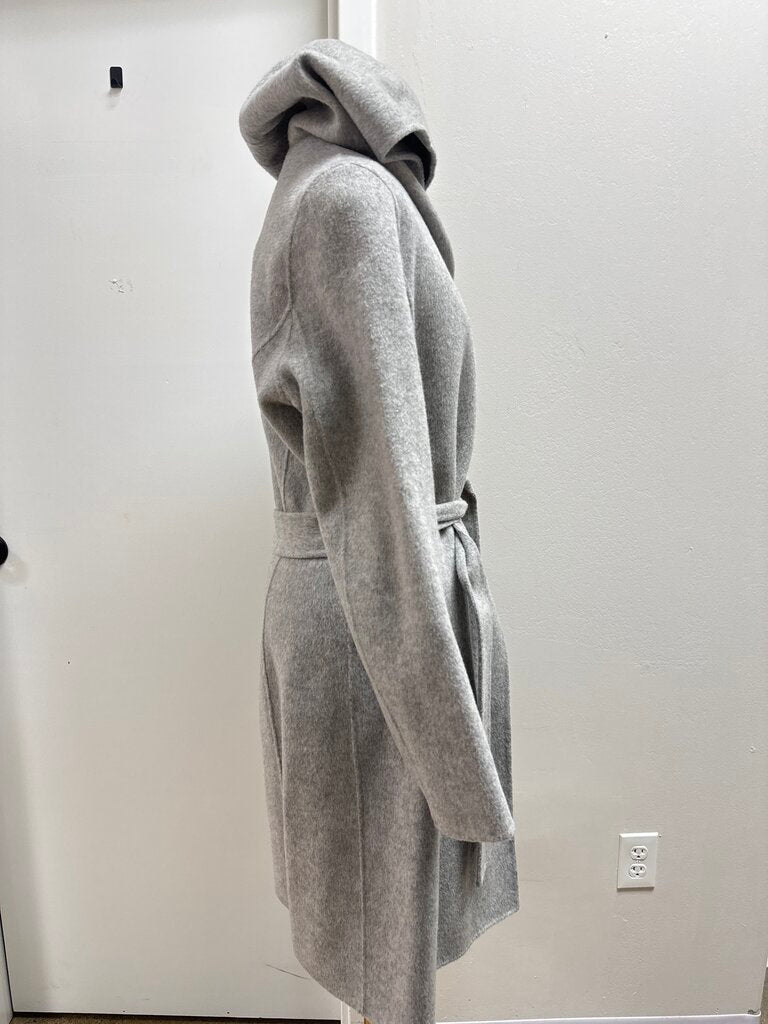 Theory Grey Belted Coat