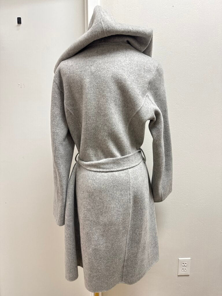 Theory Grey Belted Coat