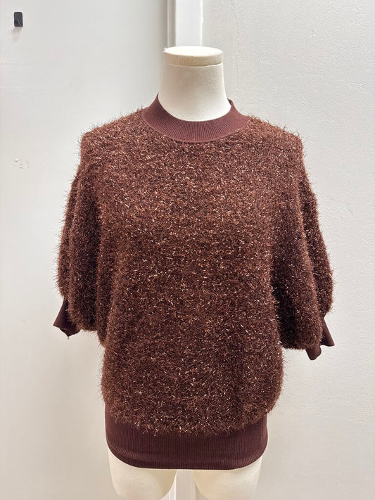 Maeve Bronze Fuzzy Sweater