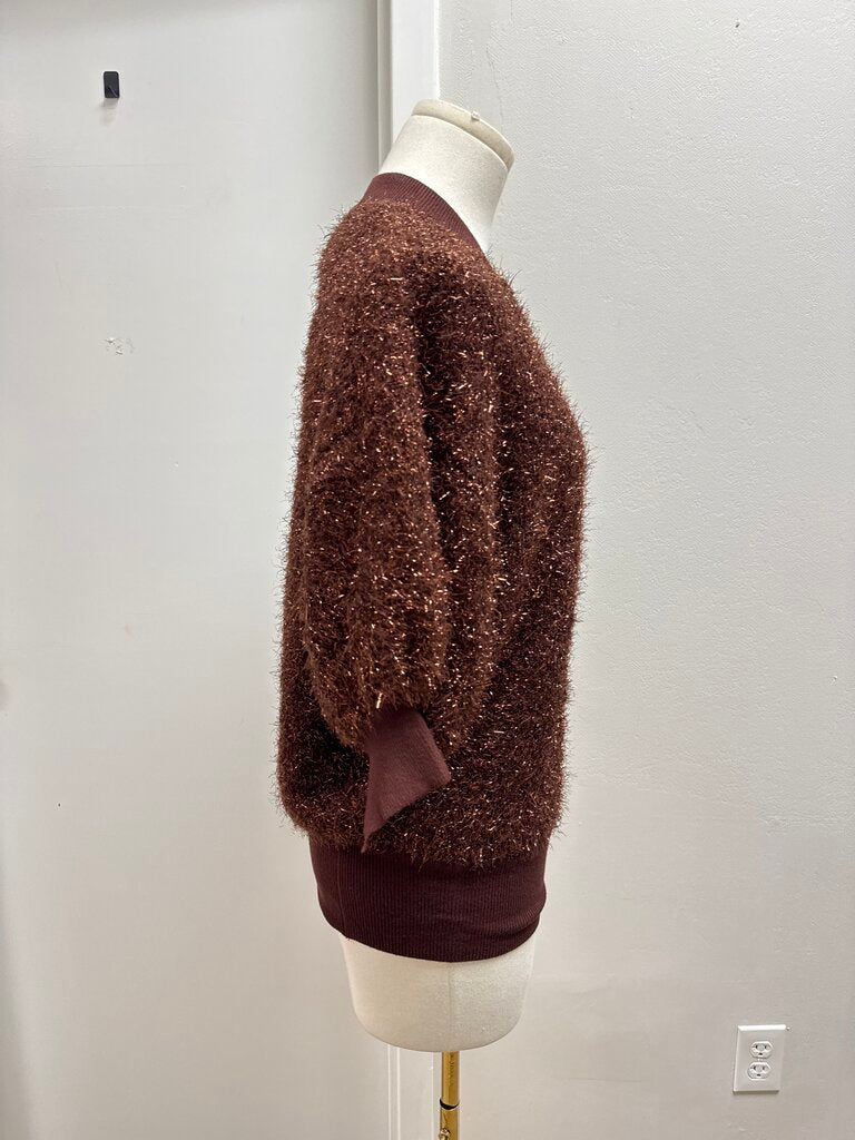 Maeve Bronze Fuzzy Sweater