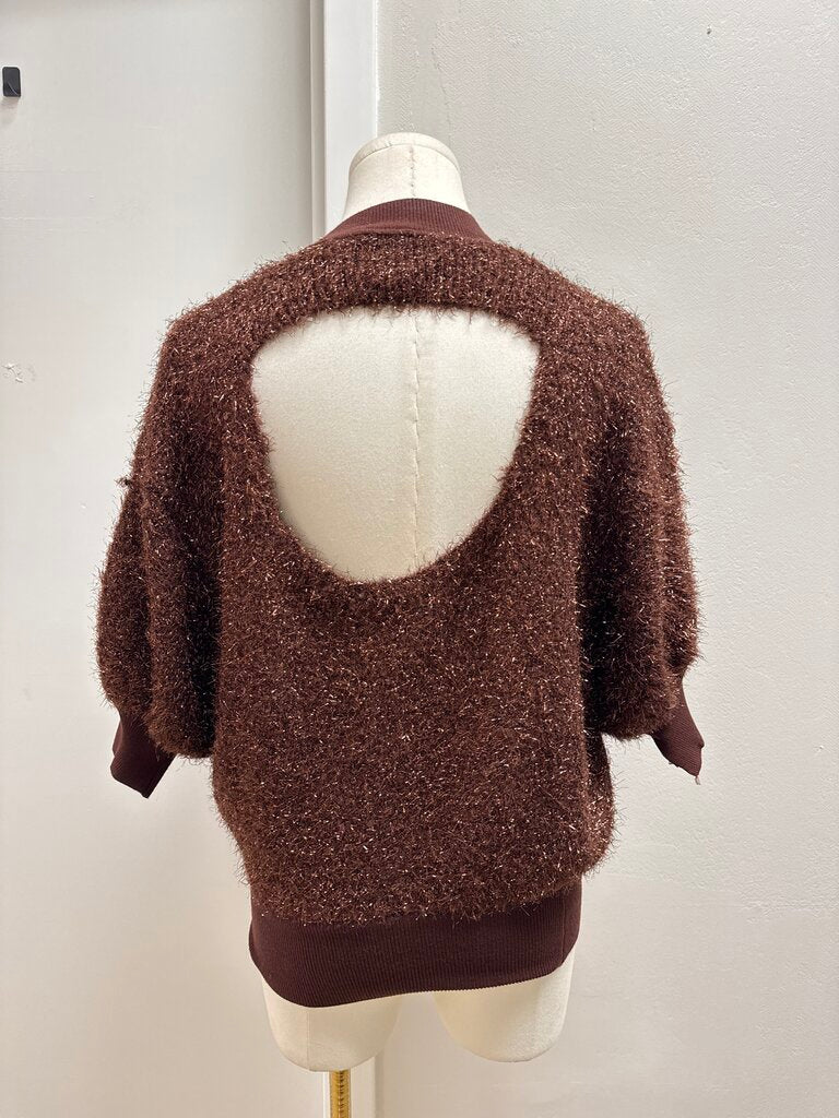 Maeve Bronze Fuzzy Sweater