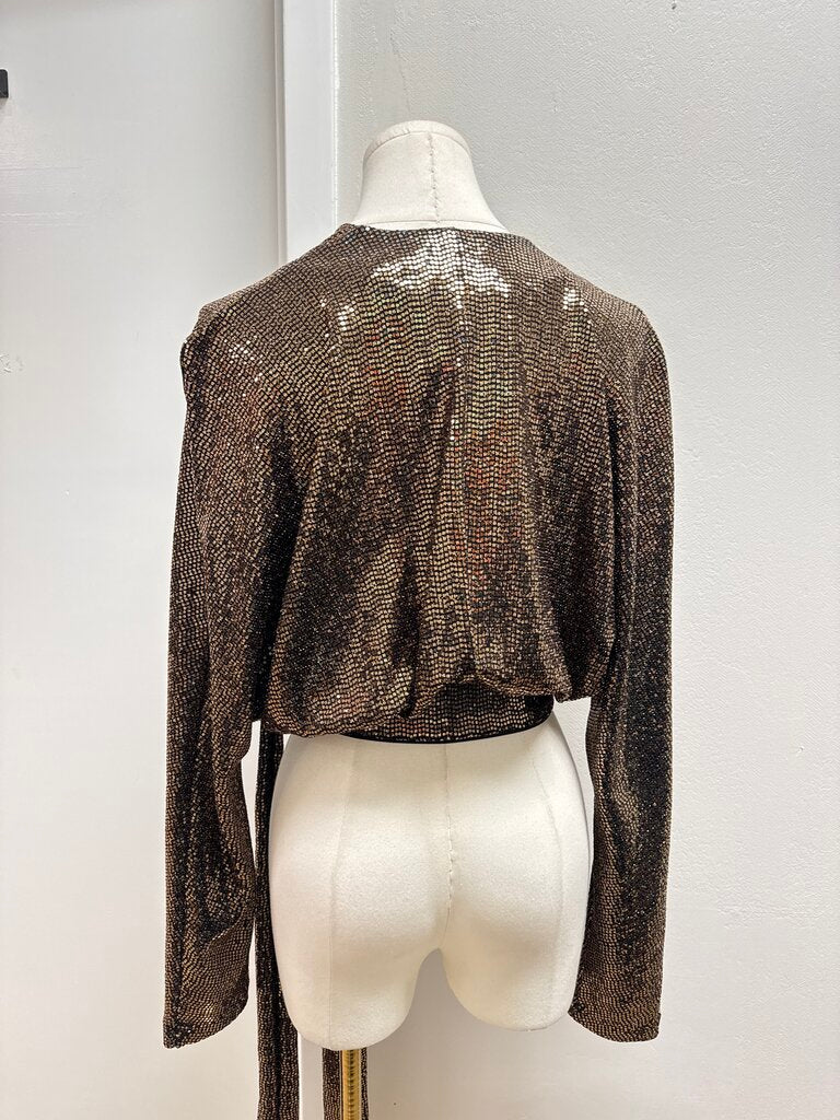 Zhivago Gold Wrap Top