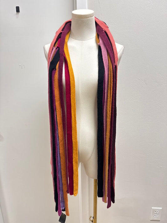 Malo Rainbow Fringe Scarf