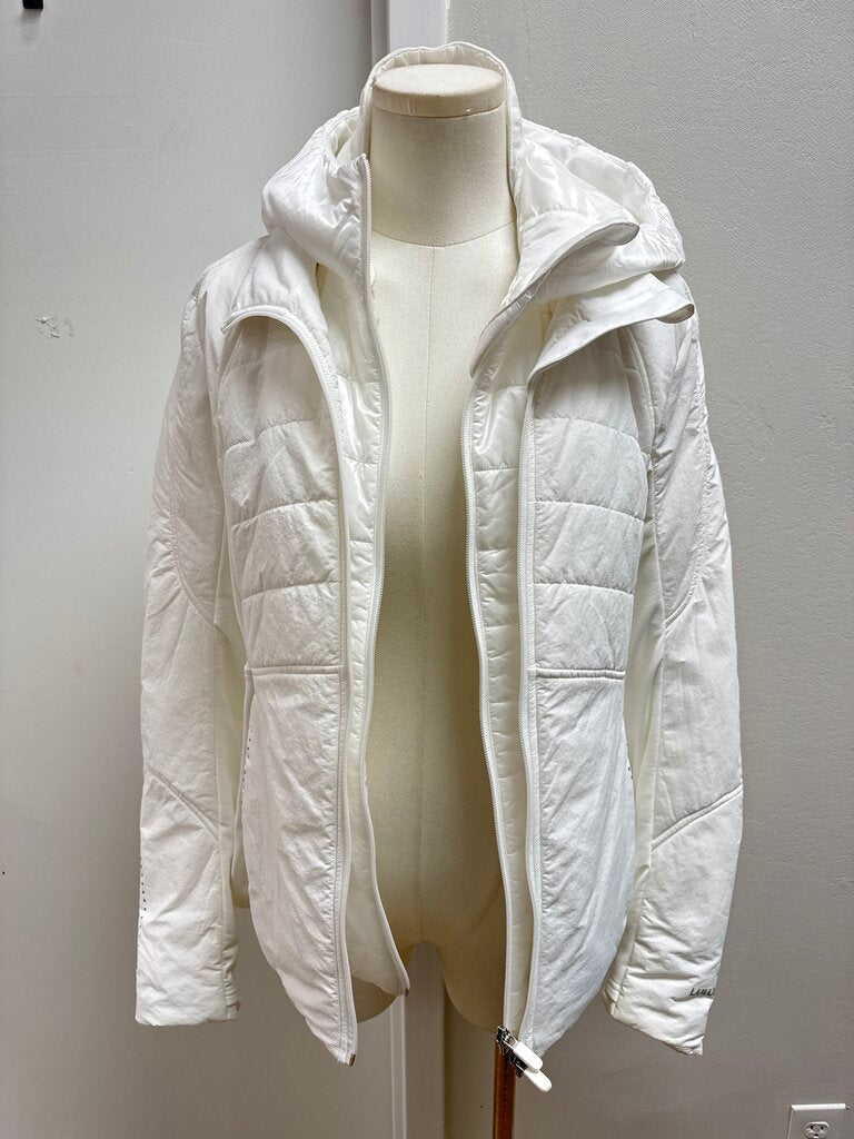 Lululemon White Nylon Jacket