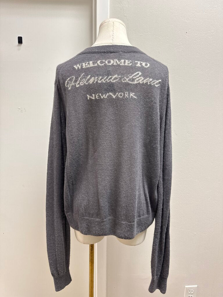 Helmut Lang Grey Cashmere Sweater