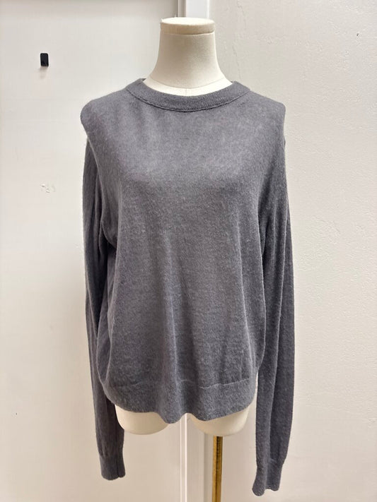 Helmut Lang Grey Cashmere Sweater