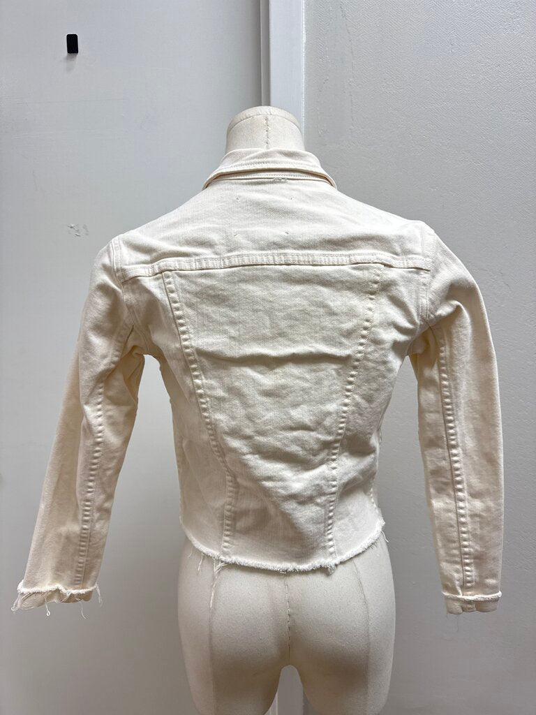 L'Agence Ecru Denim Jacket
