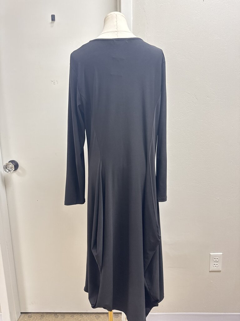 Luukaa Black Jersey Maxi Dress
