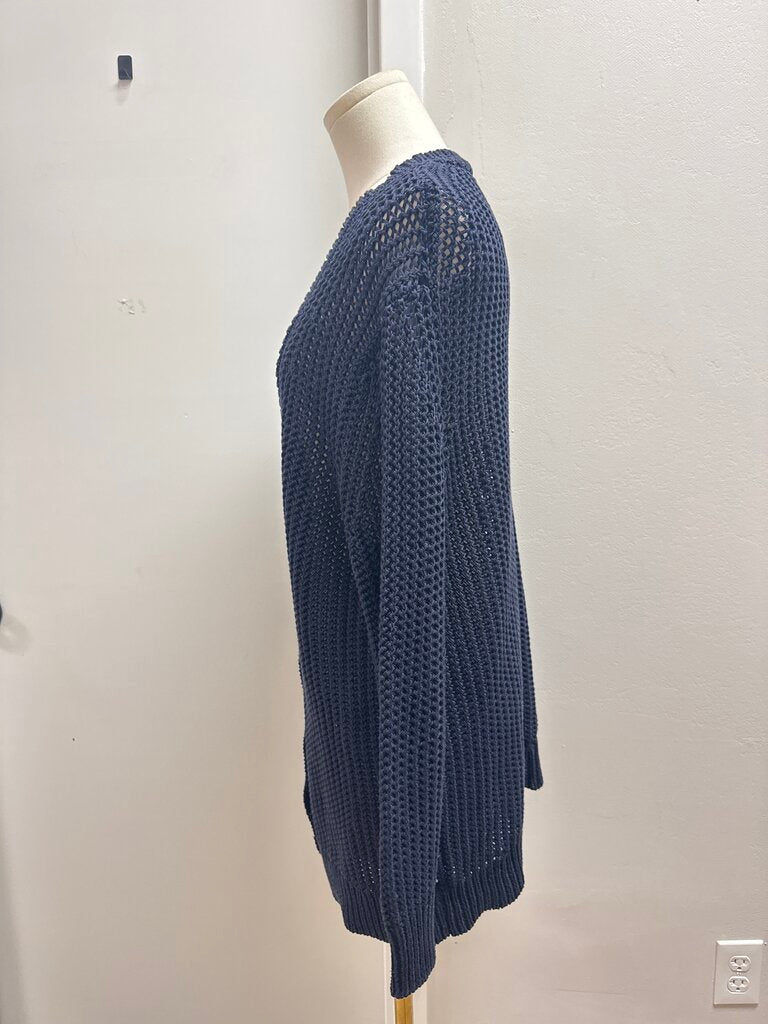Pearl Navy Long Cardigan