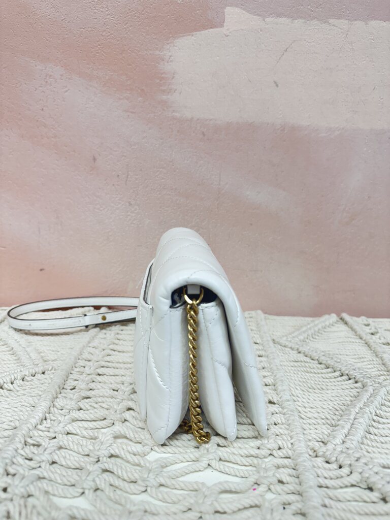 Tory Burch Ivory Wallet on a Chain Crossbody w/Dustbbag