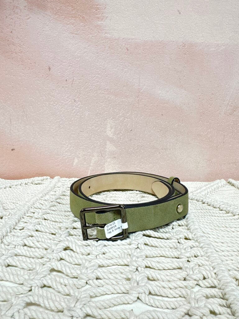 rag & bone Khaki Suede Belt