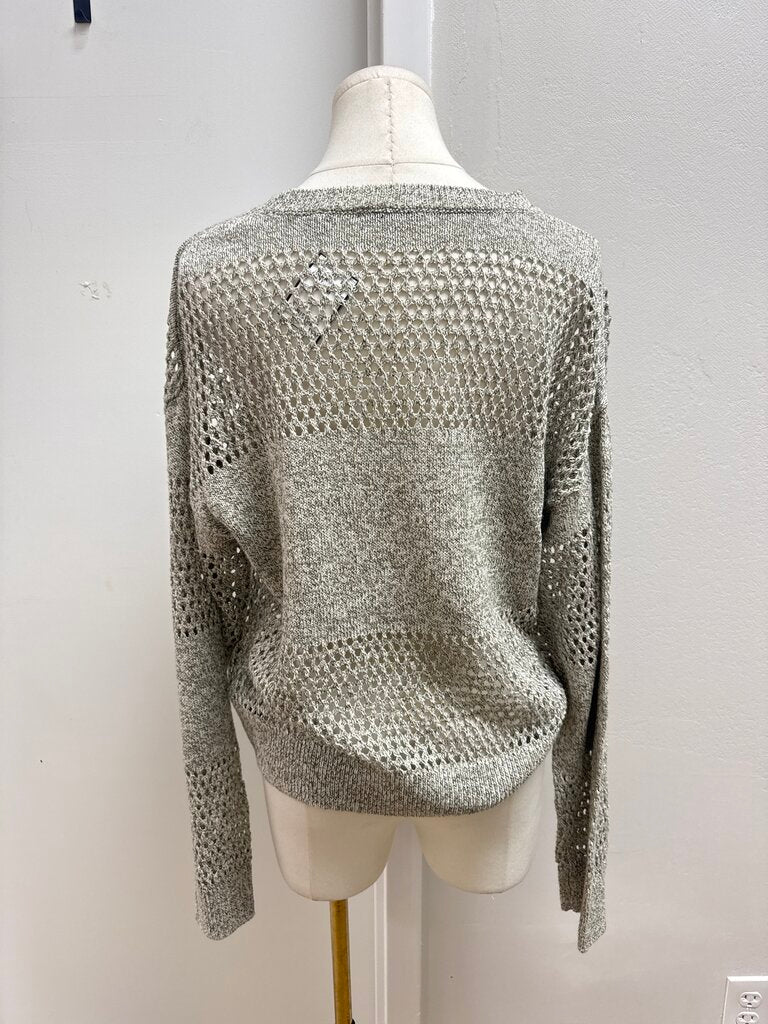 ATM Grey Marled Knit Sweater
