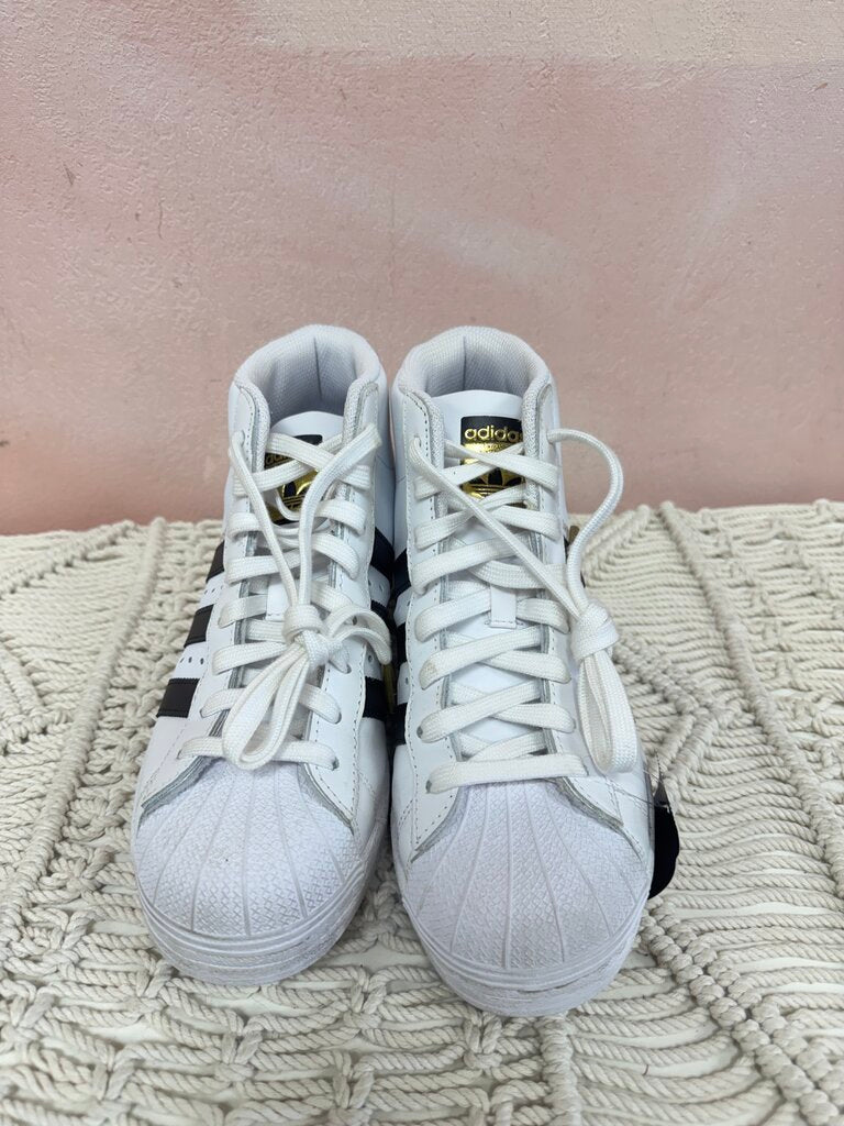 Adidas White Superstar Hi Top Sneaker