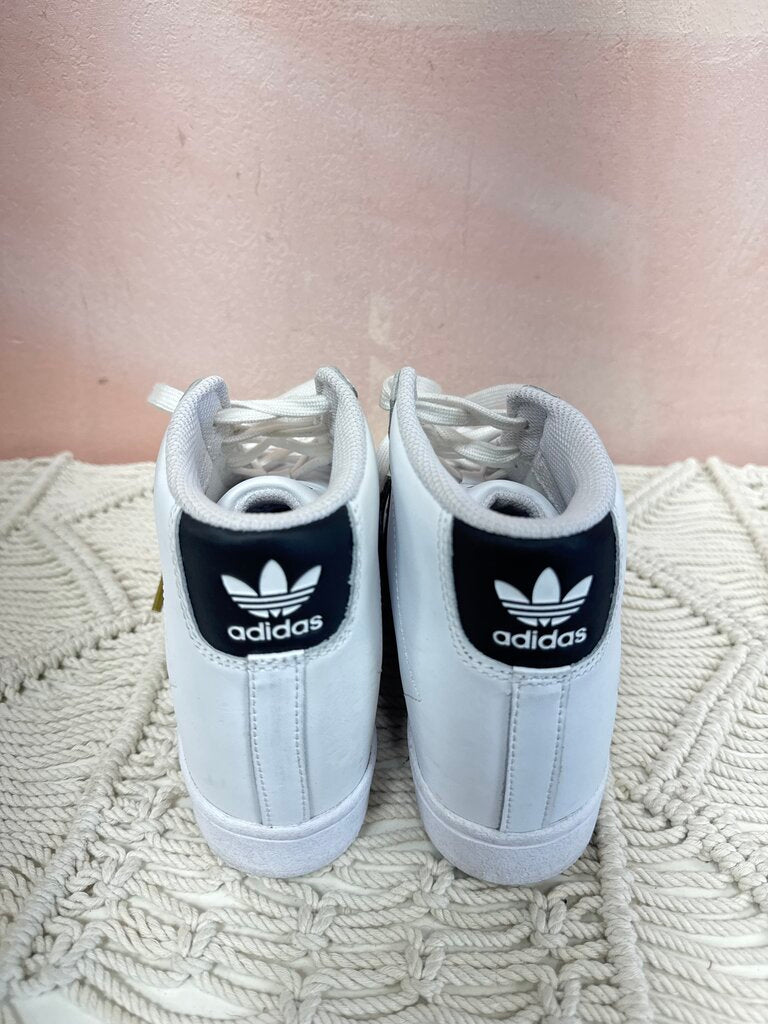 Adidas White Superstar Hi Top Sneaker