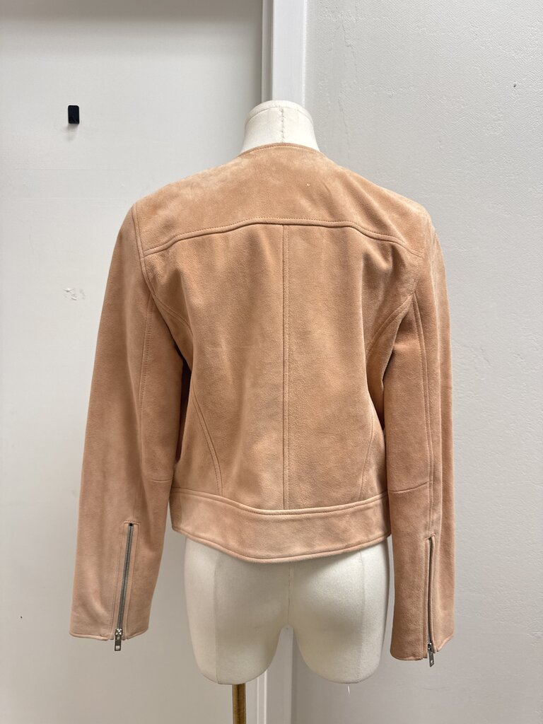 rag & bone Blush Suede Moto Jacket