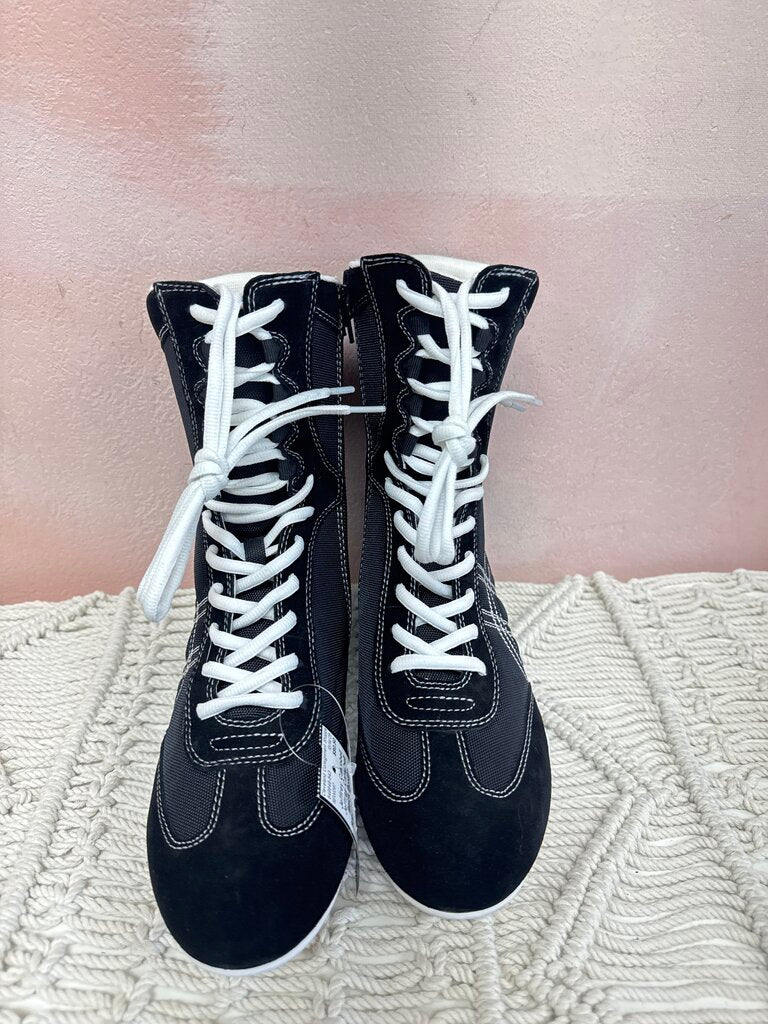 Jeffrey Campbell Black Boxing Sneaker