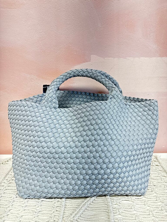 Naghedi Grey Woven Tote