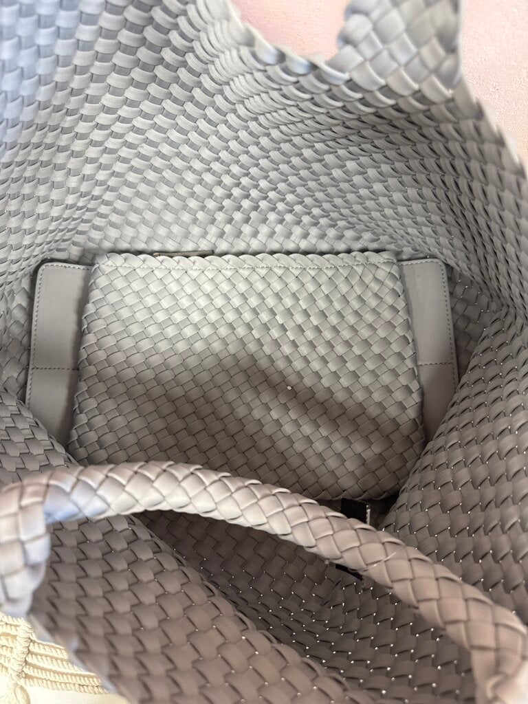 Naghedi Grey Woven Tote