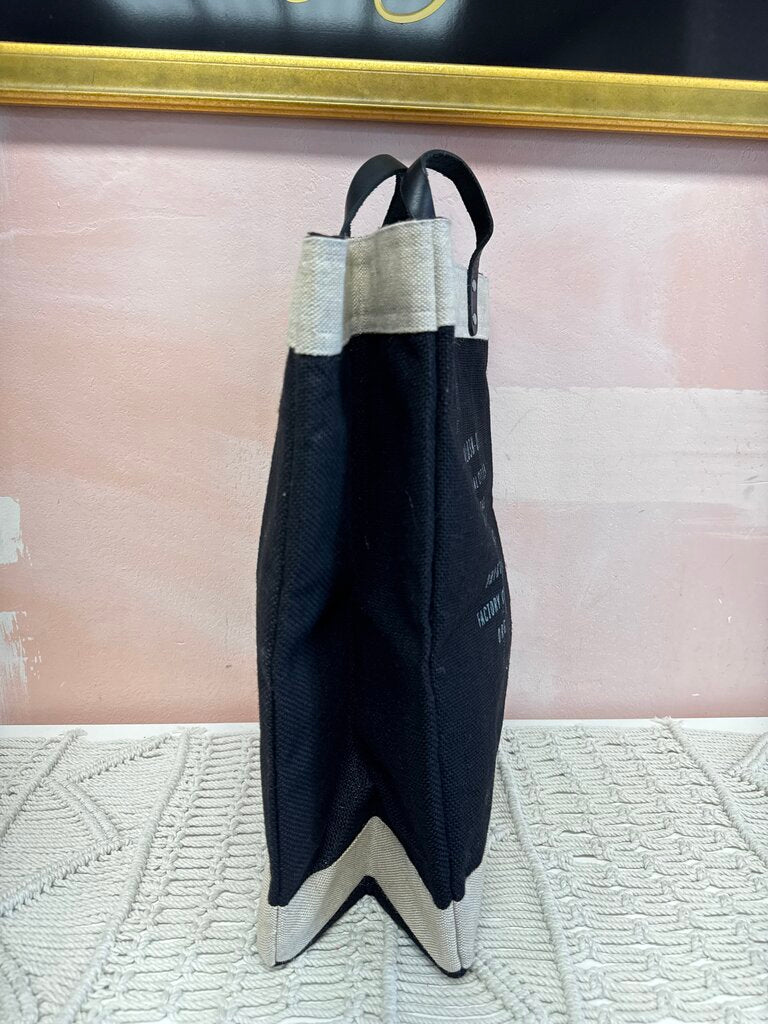 Appolis Black St Barth Market Tote