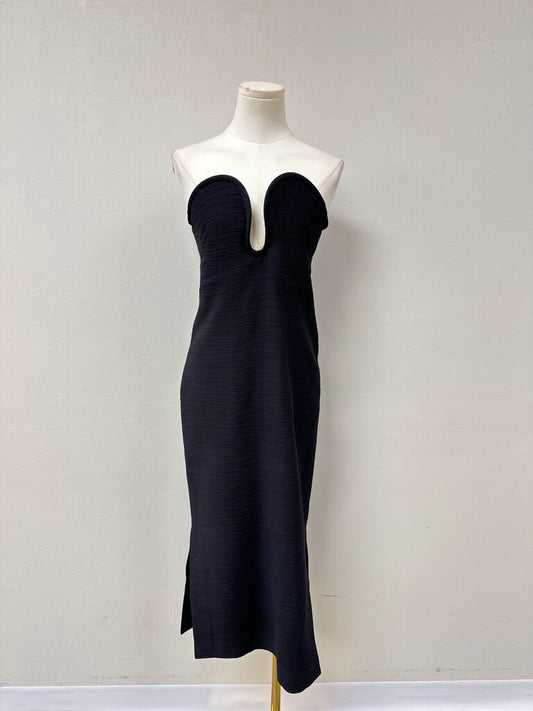 Alexis Black Strapless Cocktail Dress