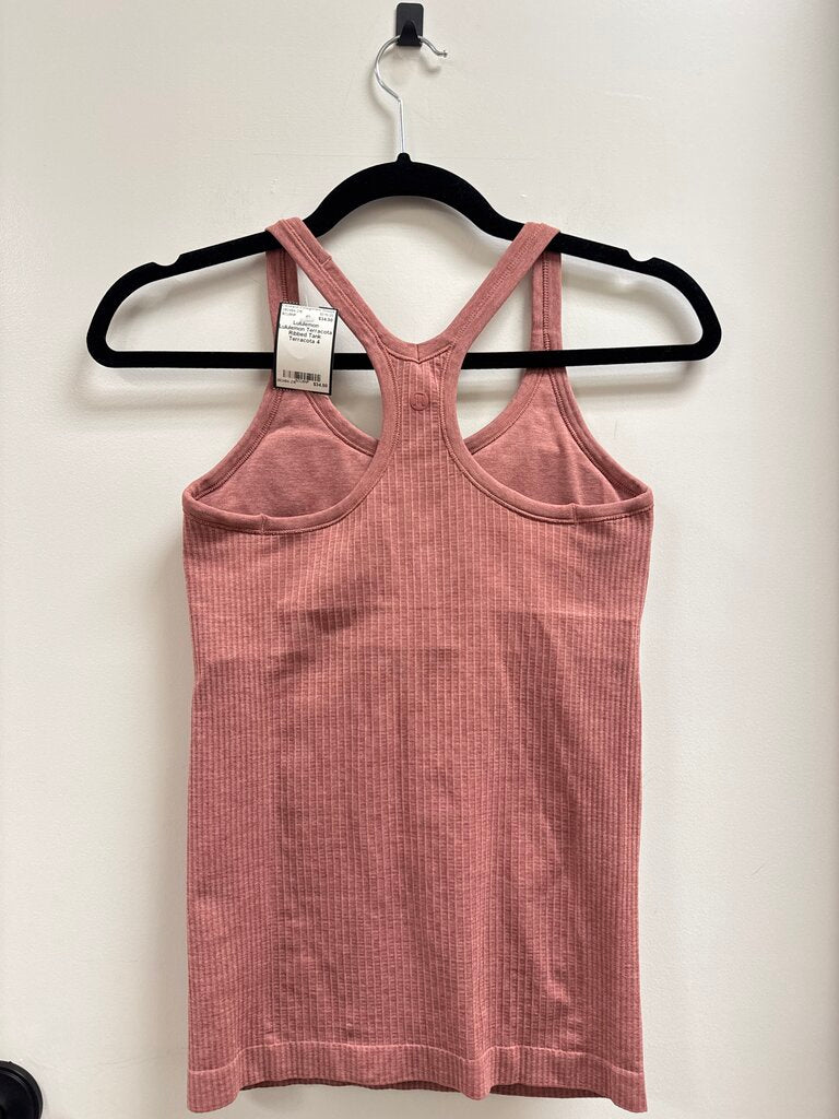 Lululemon Terracota Ribbed Tank