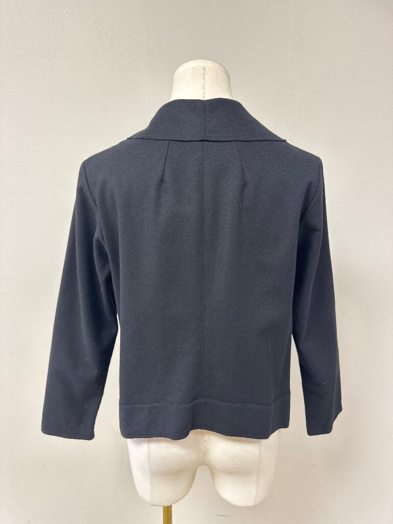 Anna Brown Black Wool Cropped Jacket