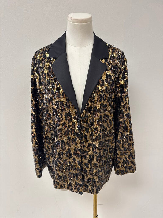 Alice + Olivia Gold Sequin Blazer NWT