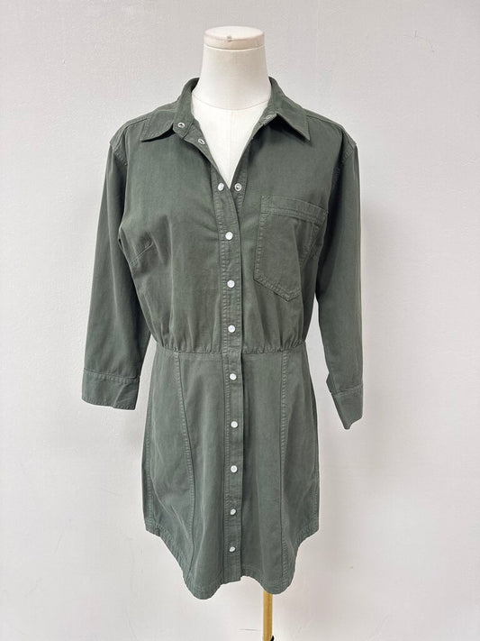 Veronica Beard Olive Shirt Dress NWT