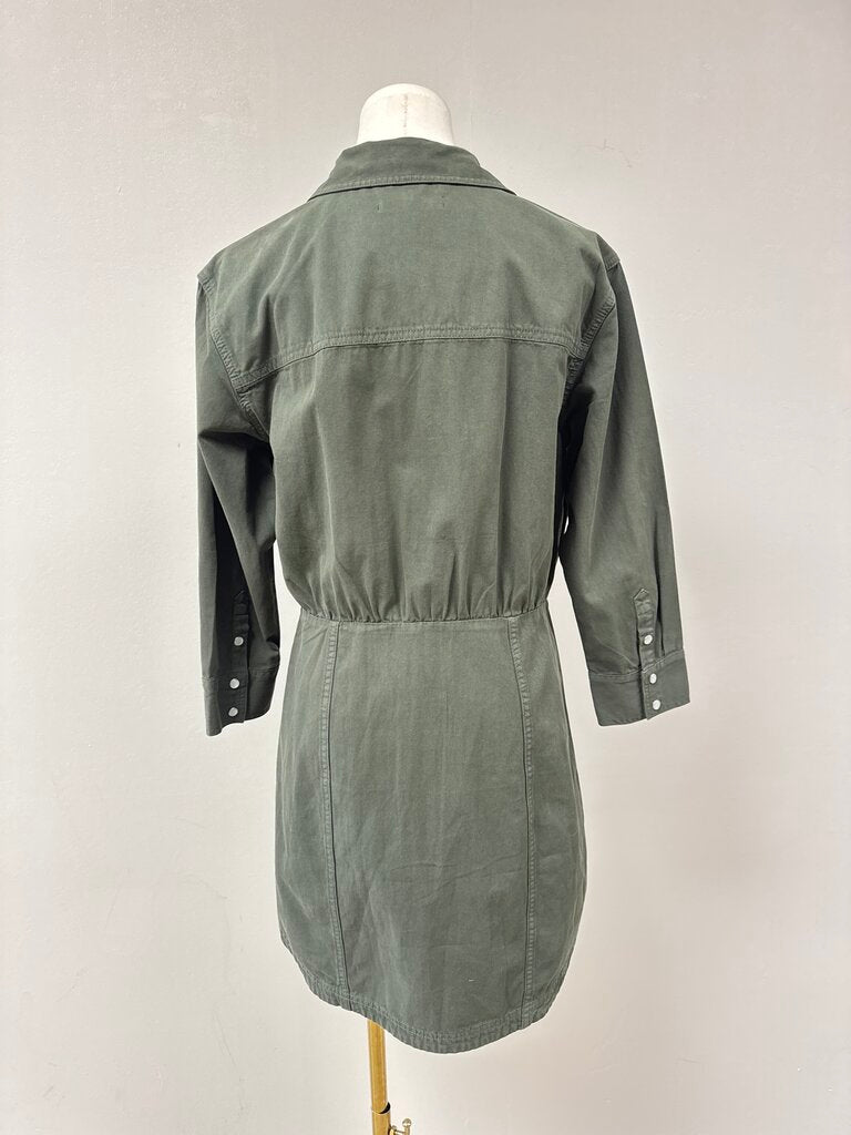 Veronica Beard Olive Shirt Dress NWT
