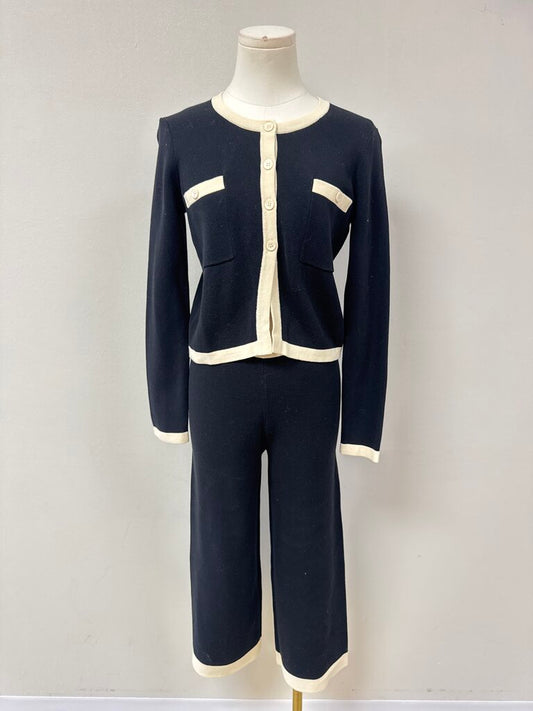 Sunday's Black Knit Cardigan and Pant NWT