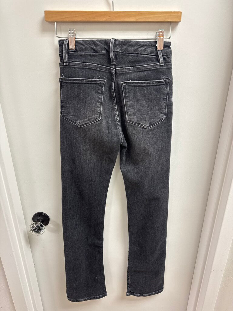 Frame Black Straight Leg Jean