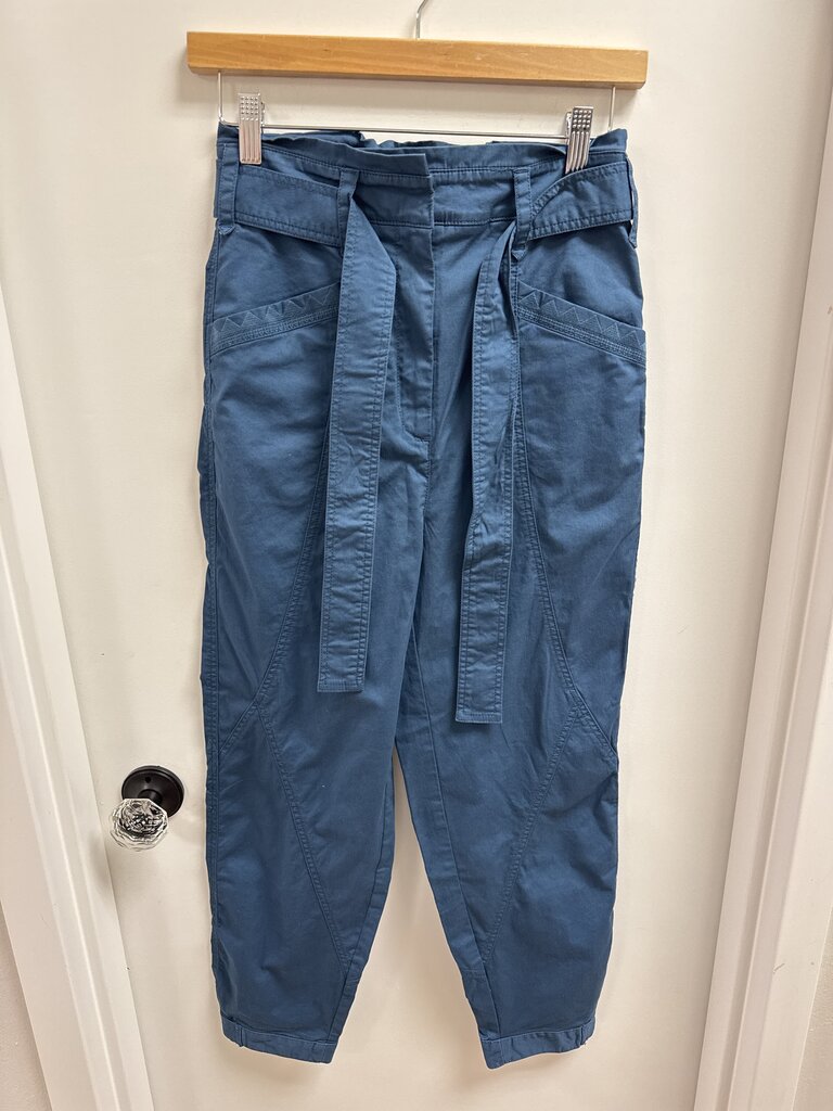 Anthropologie Blue Paper Bag Chino NWT