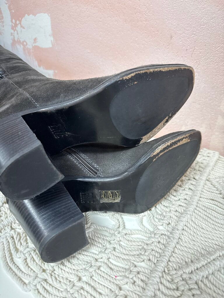 Frey Grey Suede Over the Knee Boot