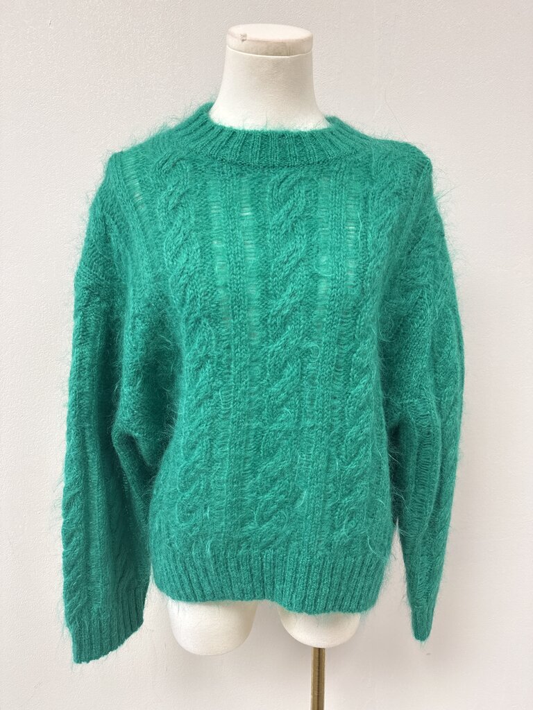 Cos Emerald Cable Knit Sweater NWT