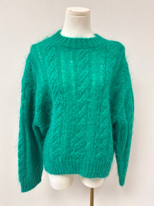 Cos Emerald Cable Knit Sweater NWT
