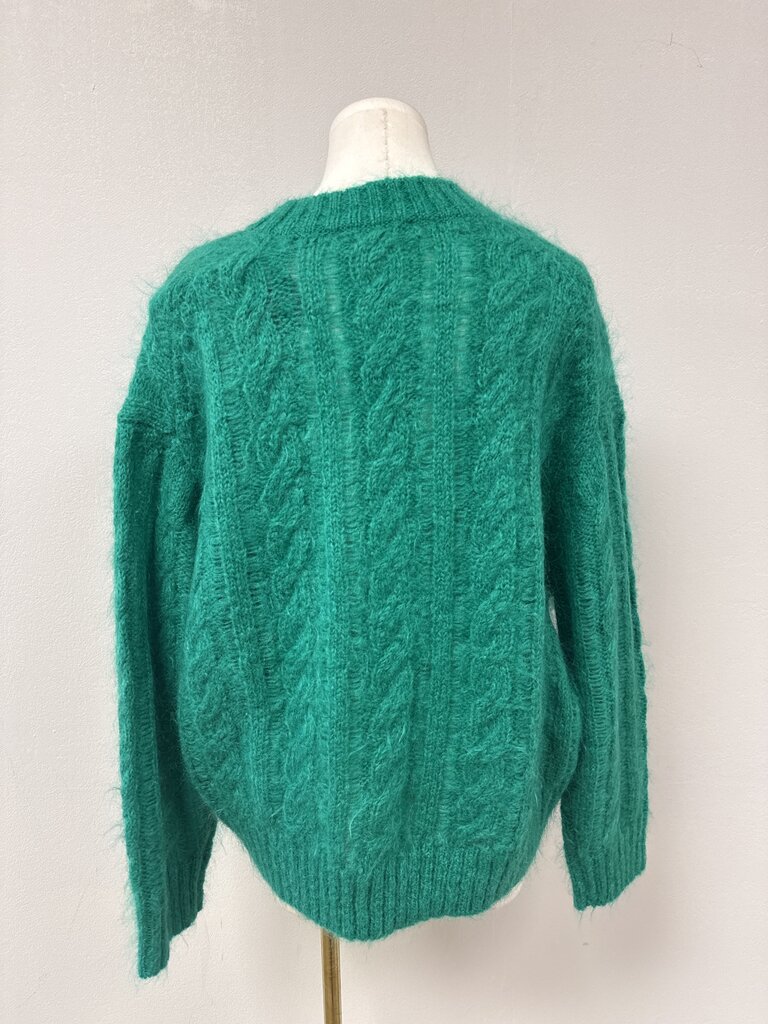 Cos Emerald Cable Knit Sweater NWT
