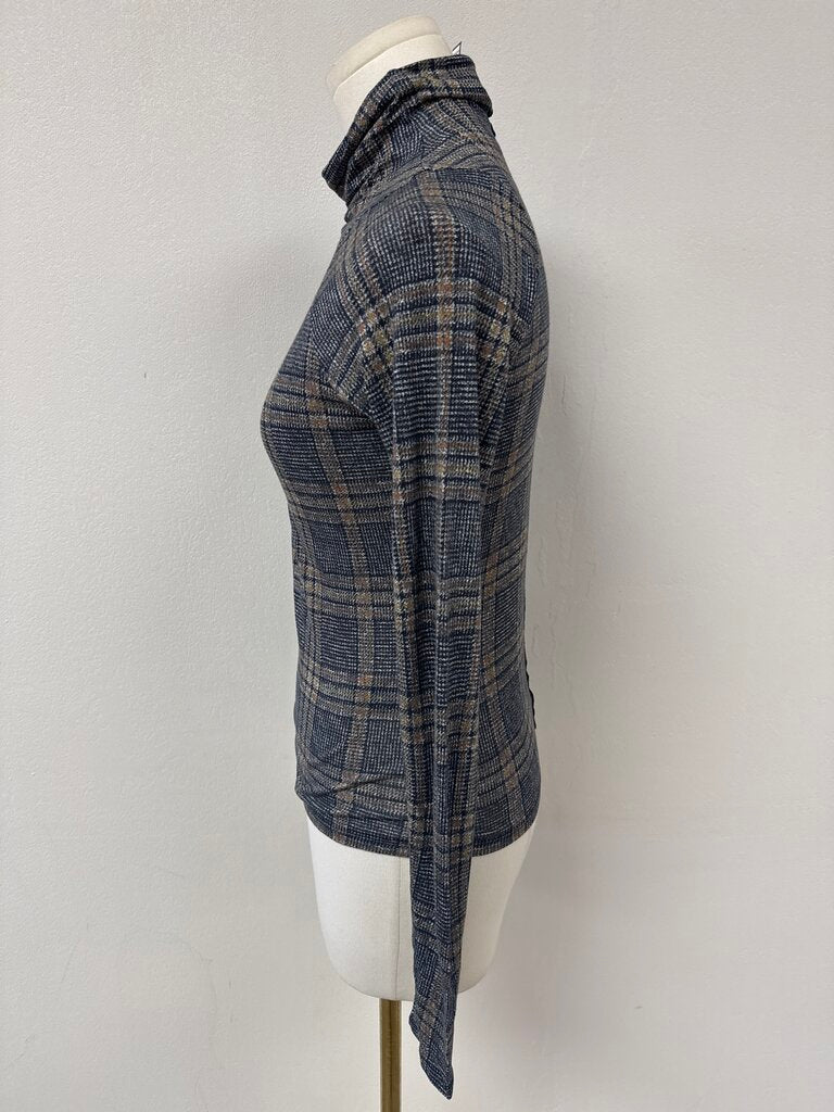 rag & bone Plaid Tissue Turtleneck