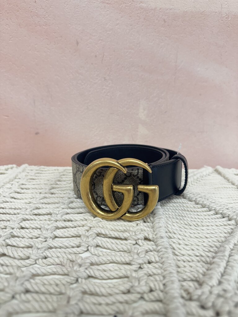 Gucci Monogram Marmont Belt w/Dustbag