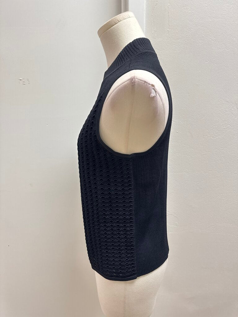 rag & bone Black Perforated Top
