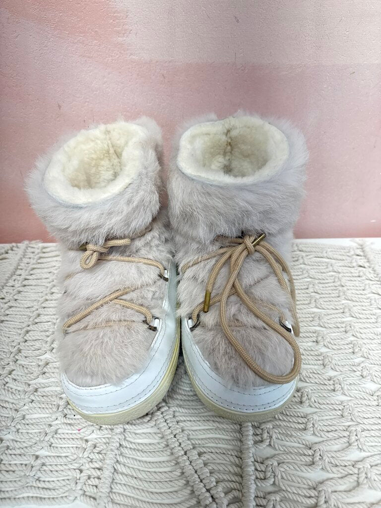 Inuikii Tan Shearling and Fur Boot