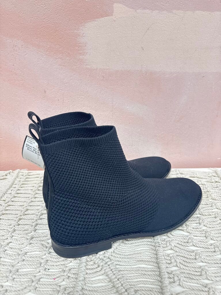 Eileen Fisher Black Mesh Bootie