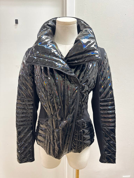Blank Noir Black Patent Jacket